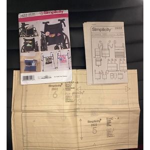 Simplicity 2822 Sewing Pattern Accessories for Wheelchair Walker Lounge Chair